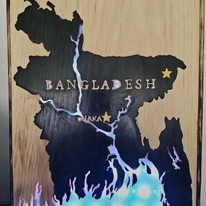 Bangladesh Map LED Wall Art